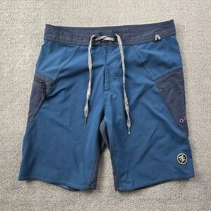ROARK Shorts Adult Size 28 Blue Boardshorts Surf Swim Casual Men's